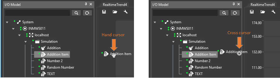 Drag and Drop: Supported Target "Hand" cursor