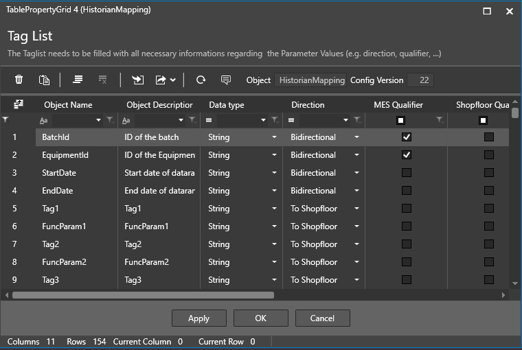 Flexible and Historian Mapping