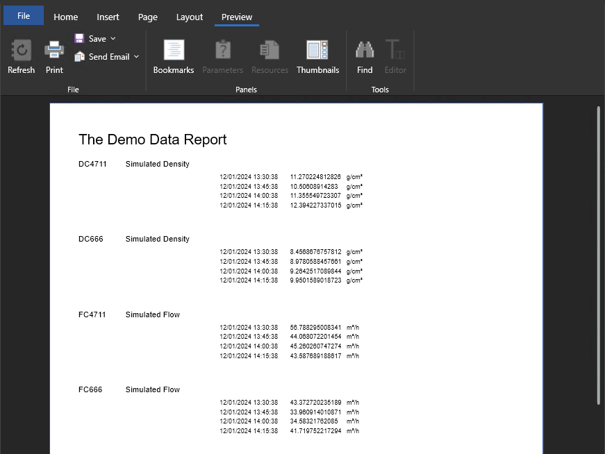 Basic Report Layout Design
